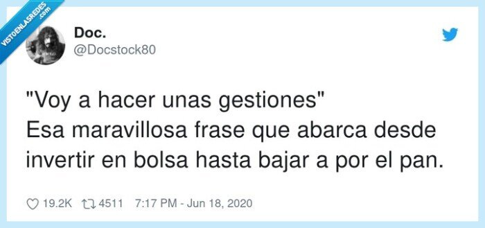 Me encanta esa frase, por @Docstock80