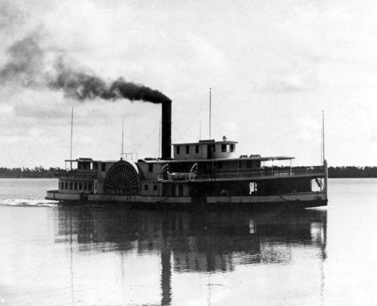 Figure 2: Rockledge Steamship in 1888 on Indian River