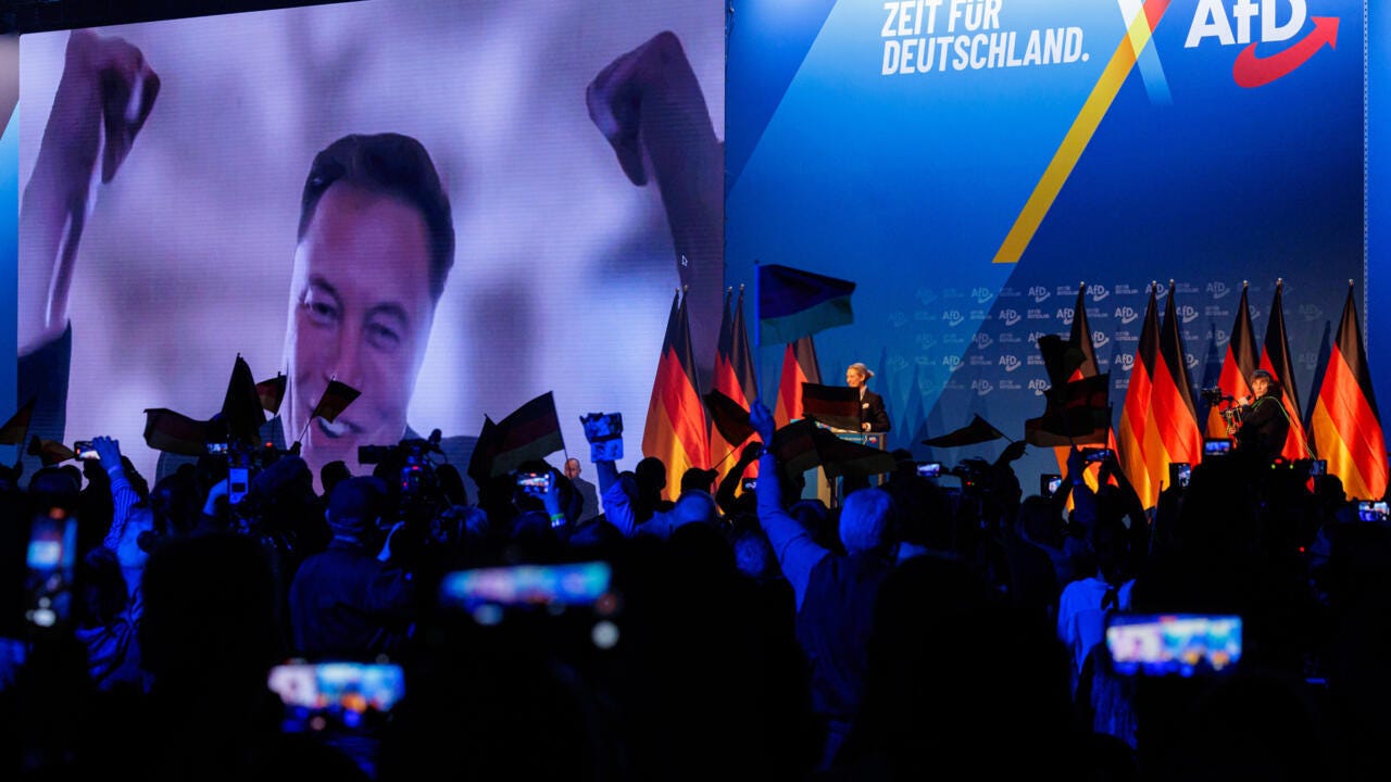 Tens of thousands protest Germany's far right as Musk backs AfD Tens of thousands protest Germany's far right as Musk backs AfD