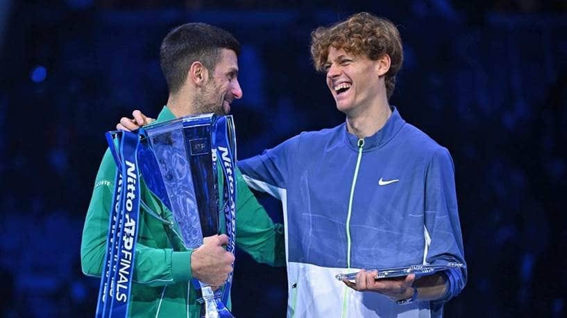 Sinner cayó con Djokovic en la final de las ATP Finals