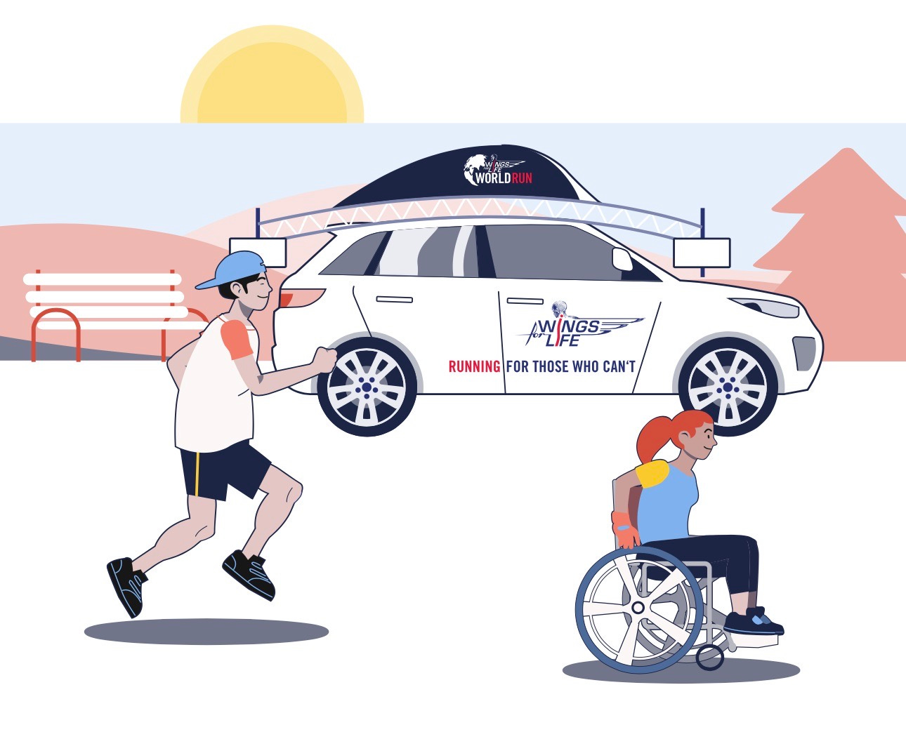 The Wings for Life World Run is all about keeping ahead of the Catcher. 