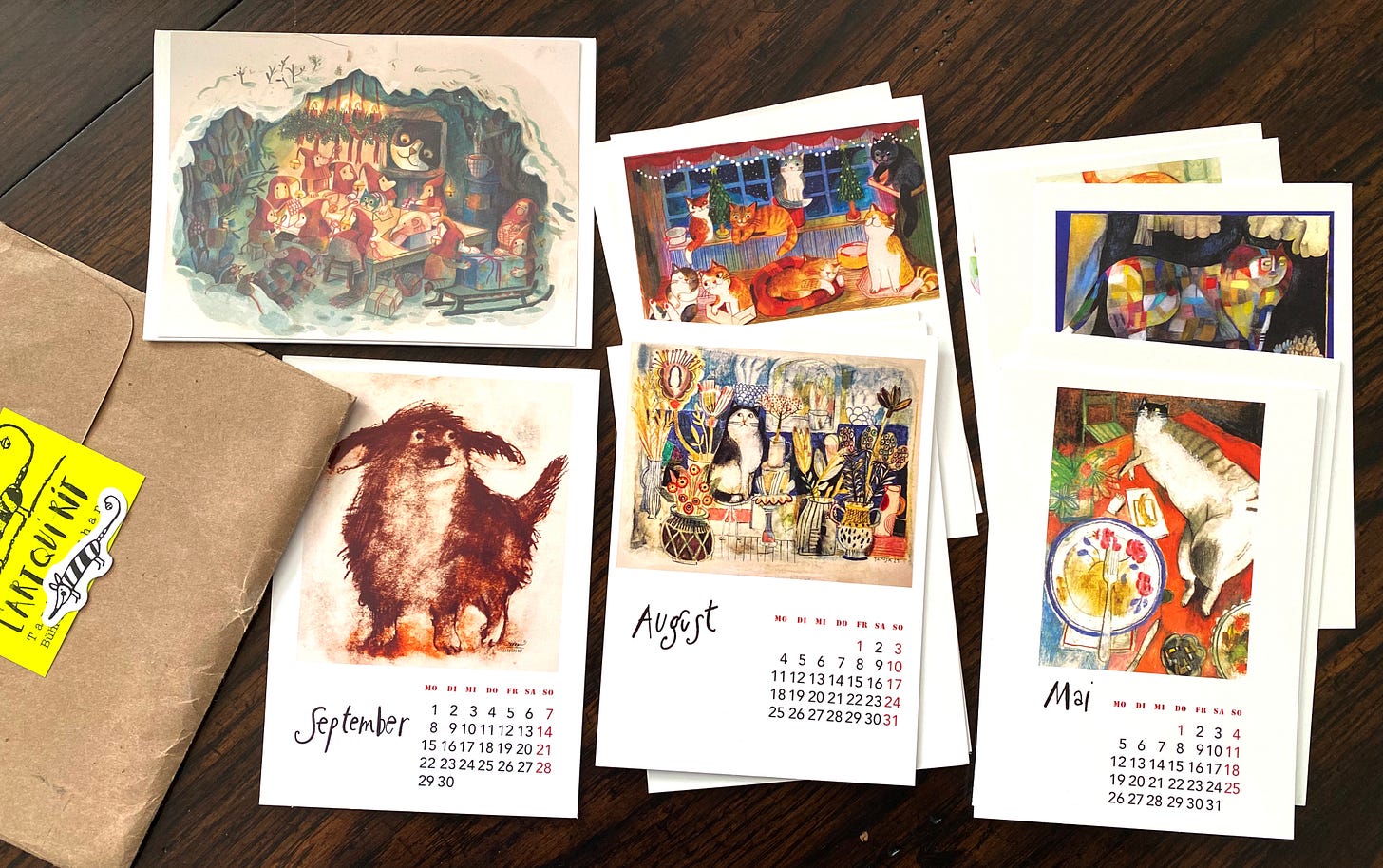 Calender of art by Tanja Stephani