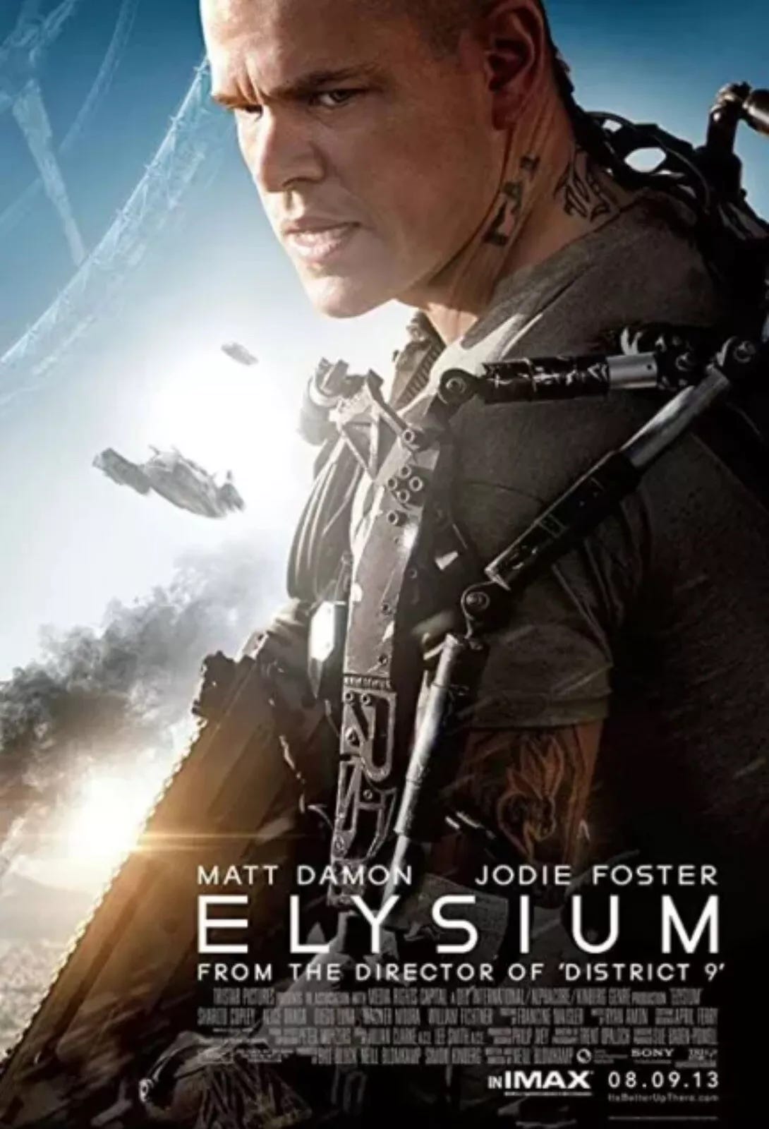 POSTER DO FILME ELYSIUM 27x40, ORIGINAL, 2 LADOS - Foto 1 de 1