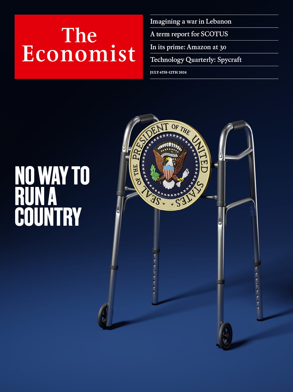 Copertina Economist Biden 