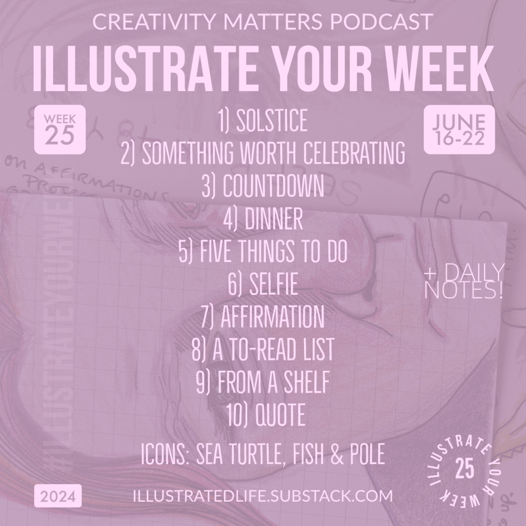 Illustrate Your Week Prompts for Week 25