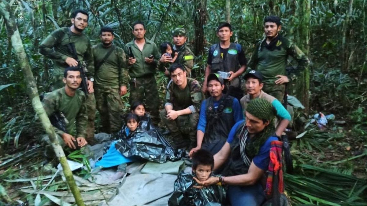 Hallados con vida los cuatro niños perdidos hace 40 días en la selva  colombiana del Guaviare | EL PAÍS América Colombia