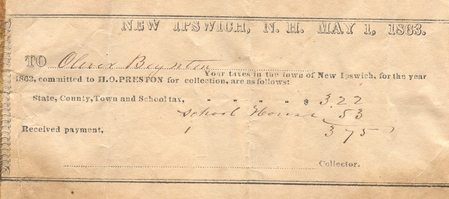 1863 Tax Bill