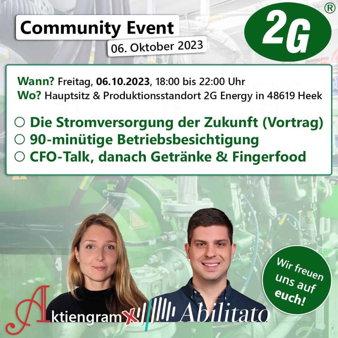 2G Energy AG Community Event