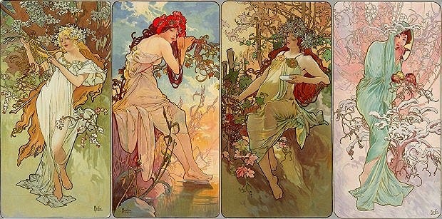 The Seasons (series) - Browse Works - Gallery - Mucha Foundation