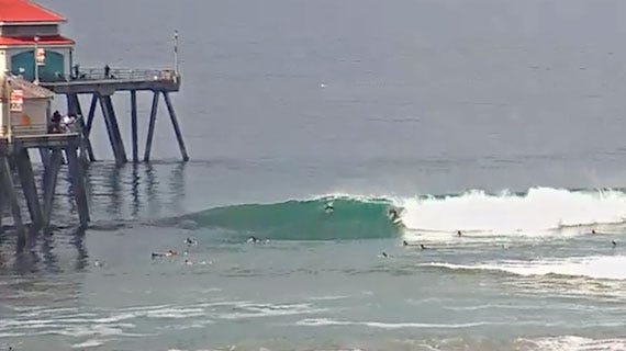 Cam Rewind of the Day: Huntington Beach Pier 134978 | SURFLINE.COM