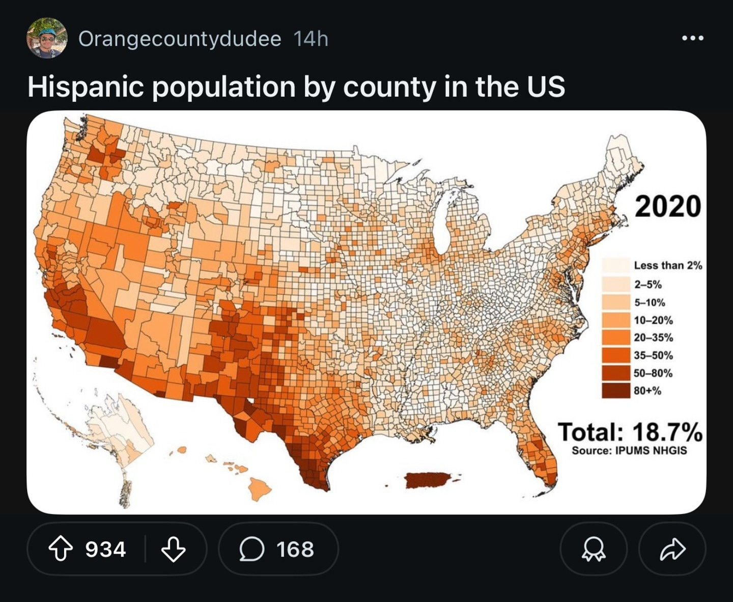 MAPPED: Hispanic Population Across U.S. Counties MAPPED: Hispanic Population Across U.S. Counties