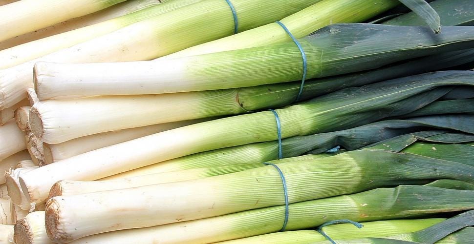 bundle of leeks