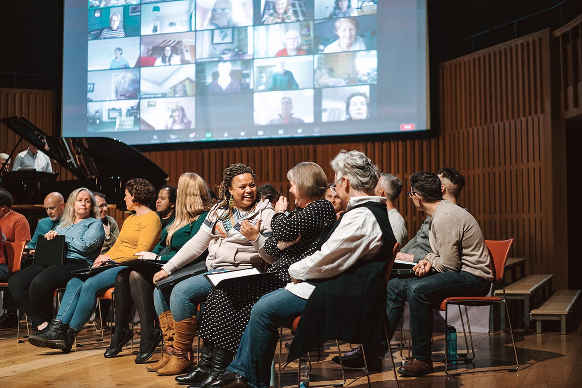 Opera group in discussion