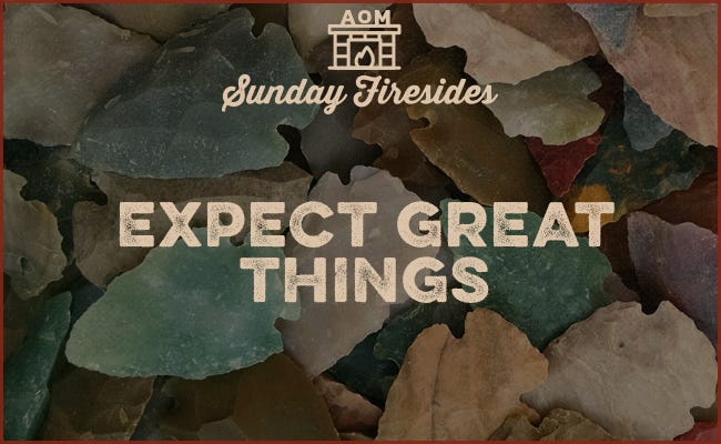 Expect great things Thoreau quote.