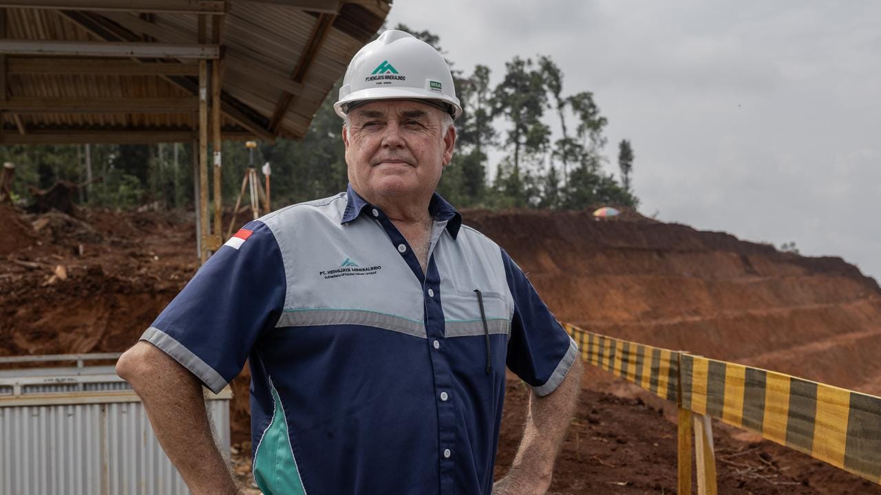 Tony Green from PT Hengjaya Mineralindo Nickel Mine Project. Picture: Garry Lotulung.