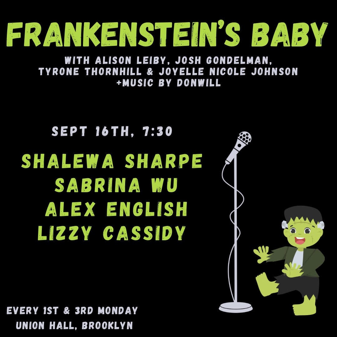 Frankenstein's Baby flyer!