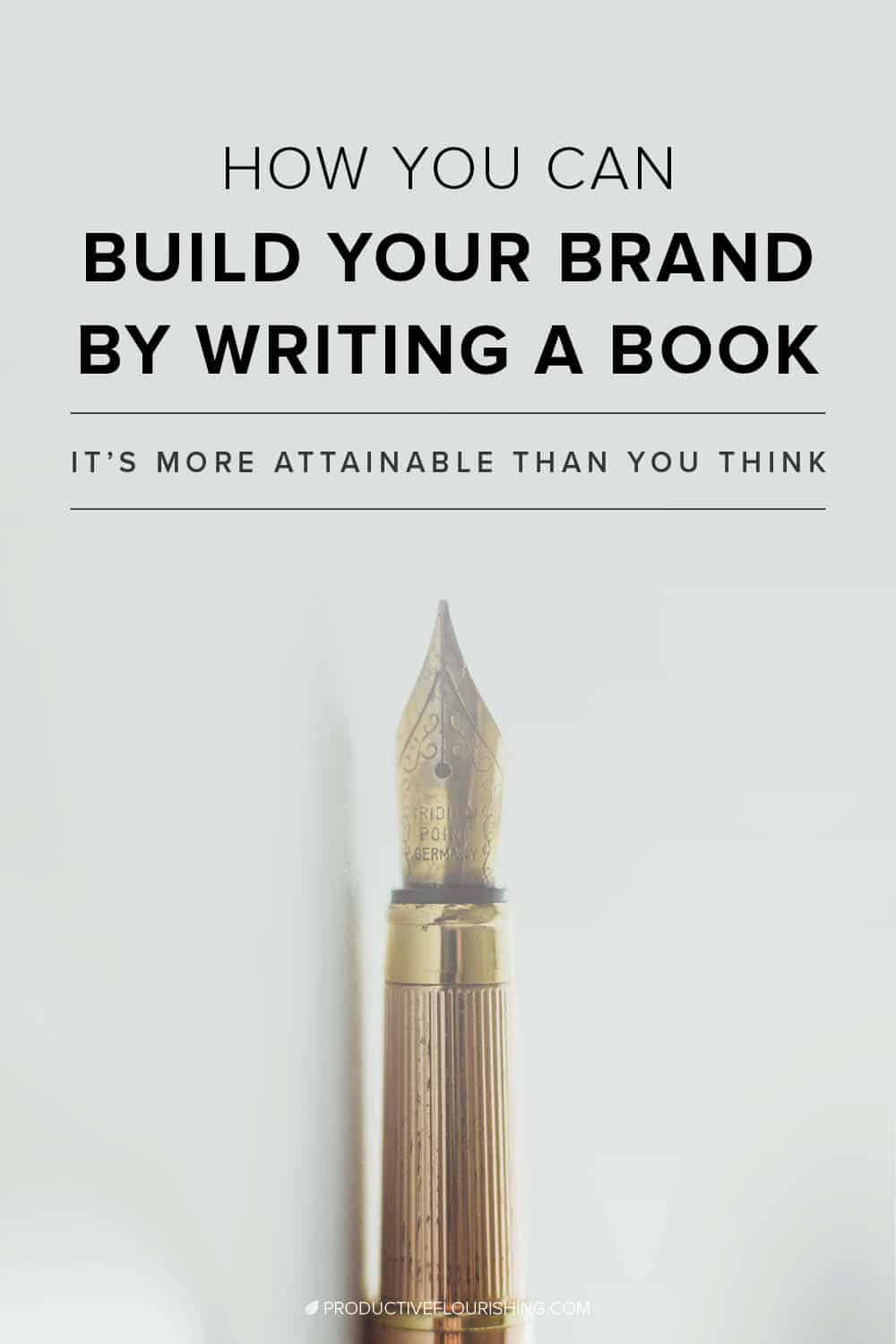 Your own book could open up vistas of potential and possibility, too, and cause people to want to work with you. With a book or booklet, it’s like getting several months’ worth of the benefits of social media posts in one big shot. #buildingyourbrand #entrepreneurship #productiveflourishing