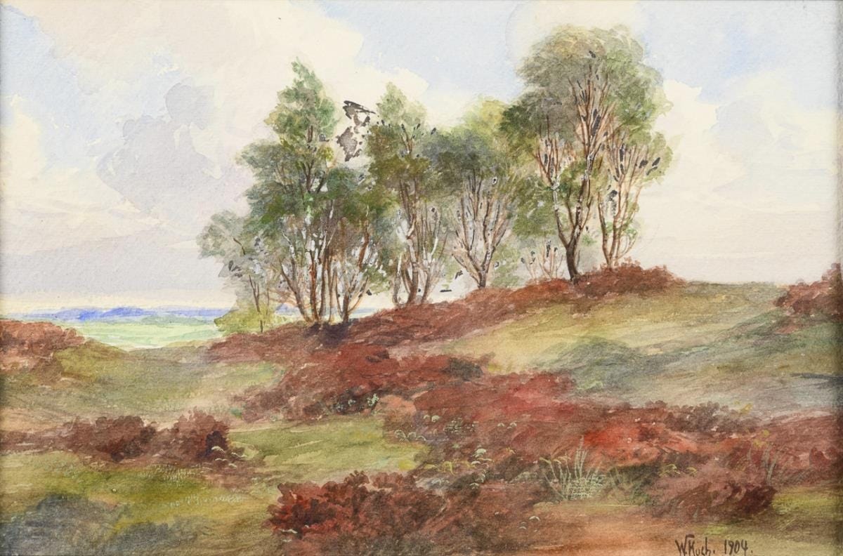 Walter Koch | View of Lüneburg Heath (1904) | MutualArt