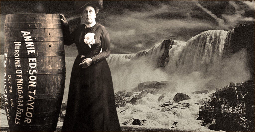 The First Niagara Falls "Barrel" Daredevil: Annie Edson Taylor -  WednesdaysWomen