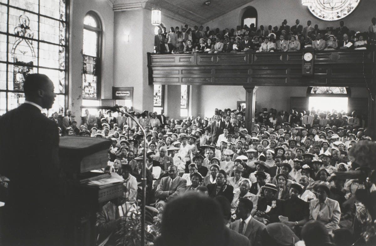 Dr. Martin Luther King Jr. Addressing a Mass Meeting at First Baptist Church,  Montgomery, Alabama - High Museum of Art