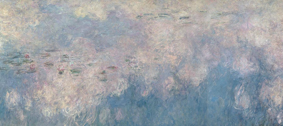 The Waterlilies The Clouds Painting by Claude Monet | Fine Art America