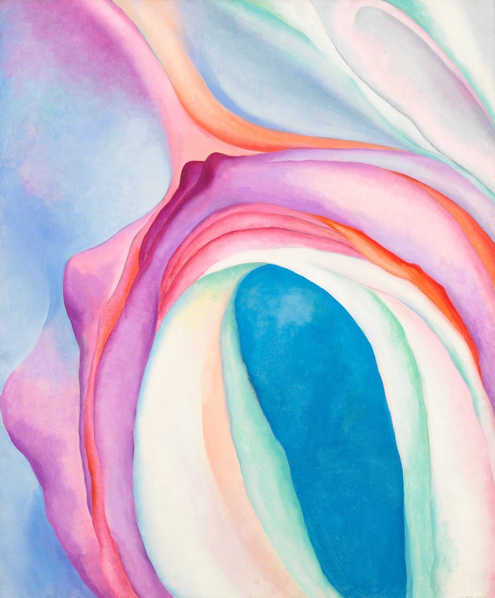 Georgia O'Keeffe | Music, Pink and Blue No. 2 | Whitney Museum of American  Art