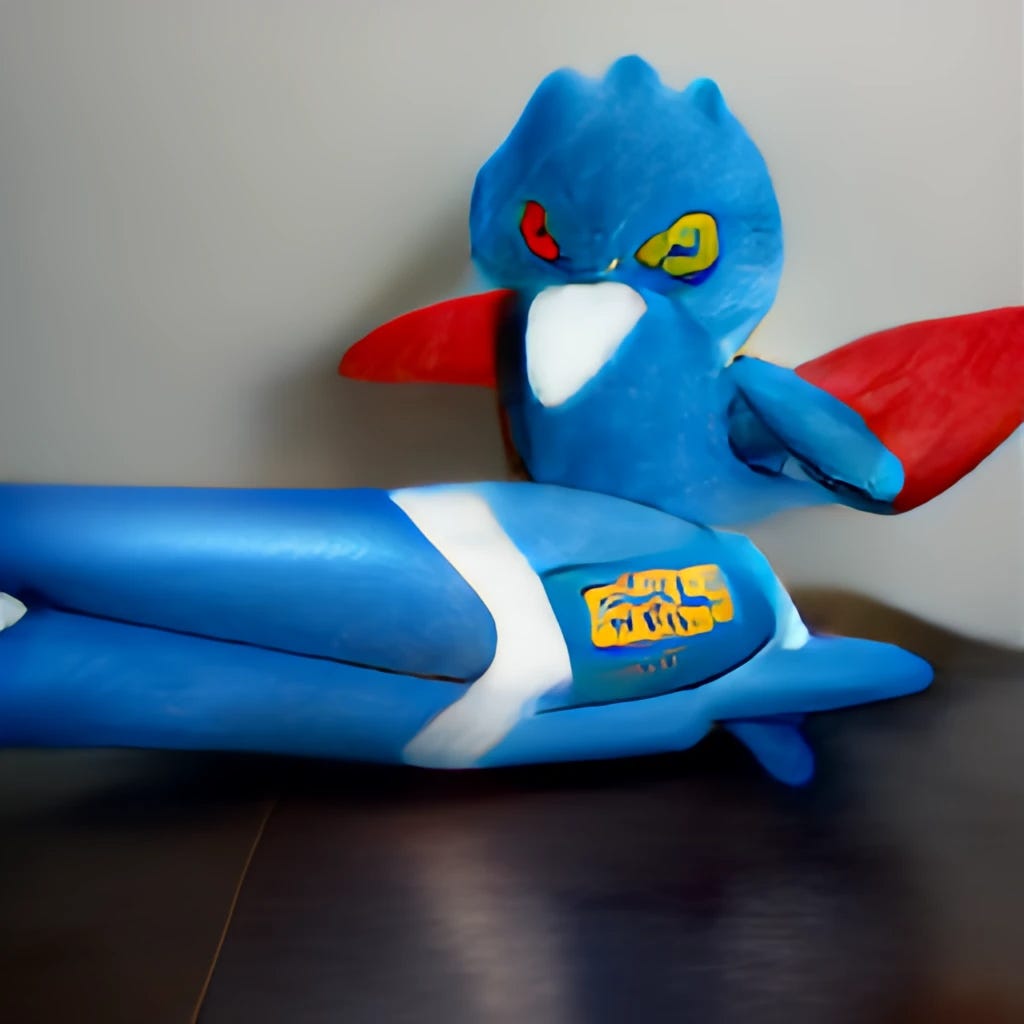 "Twitter blue bird angry at Elon Musk's rocket, plushie"