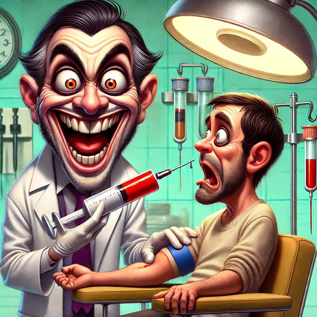 A cartoon of a person getting a injection

AI-generated content may be incorrect.