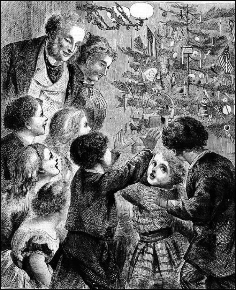 The Christmas Tree Harper s Weekly 1870