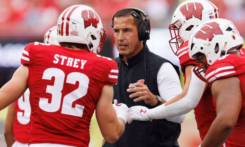 Wisconsin football; Badgers head coach Luke Fickell