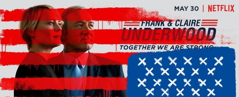 house of cards frank clair underwood american flag