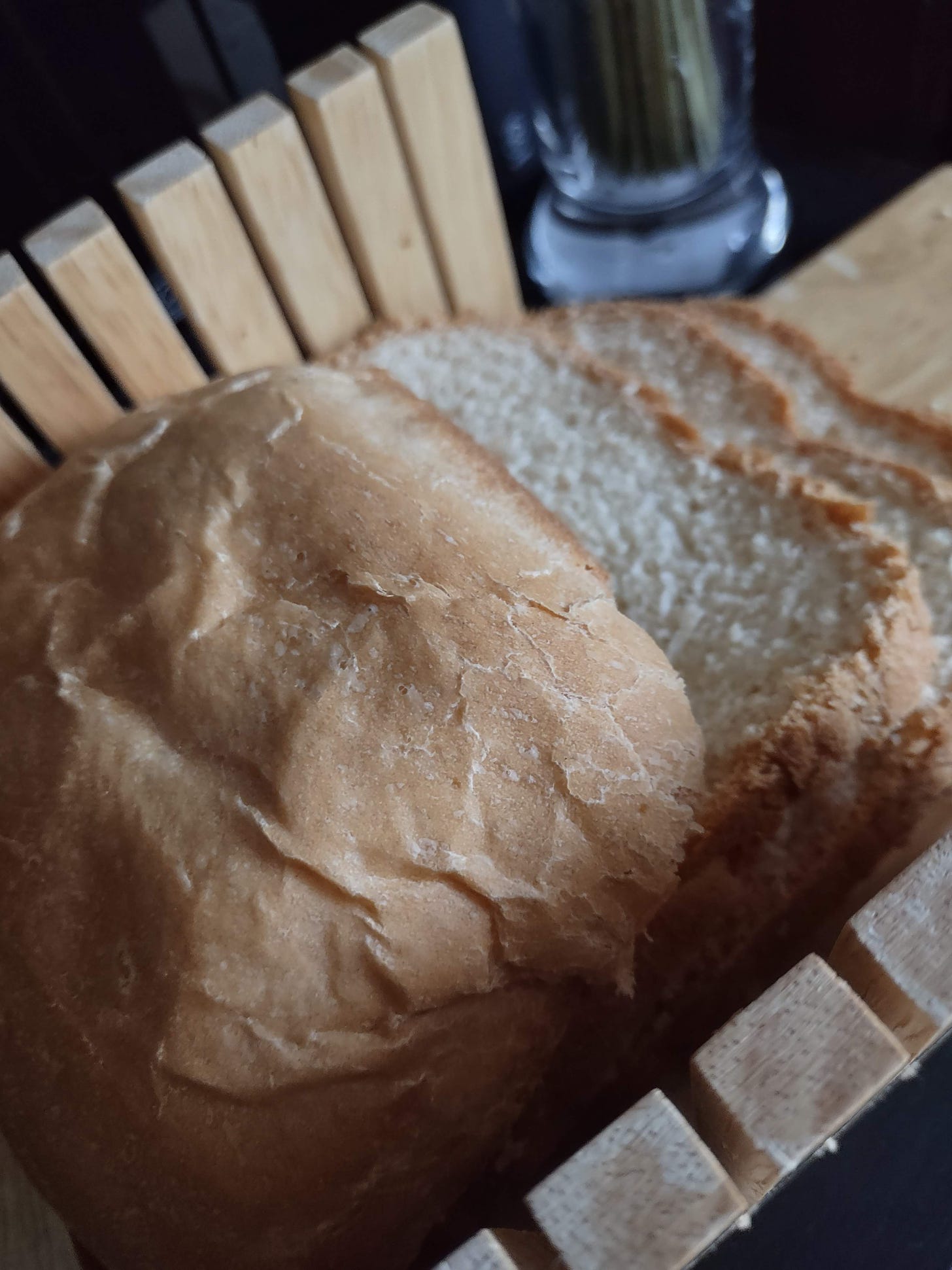 home baked bread slices