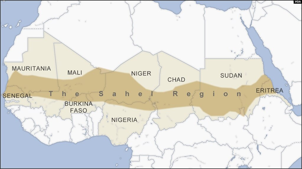 a map of the sahel