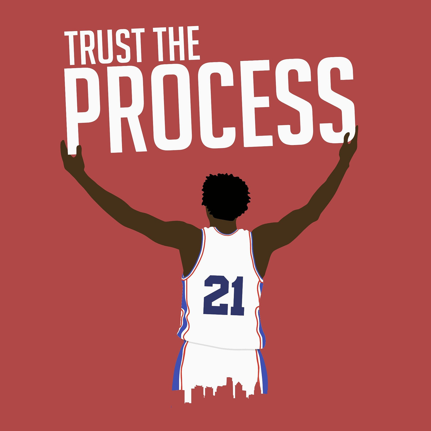 Here's a little "Trust the Process" art that I made over the past couple  days : r/sixers