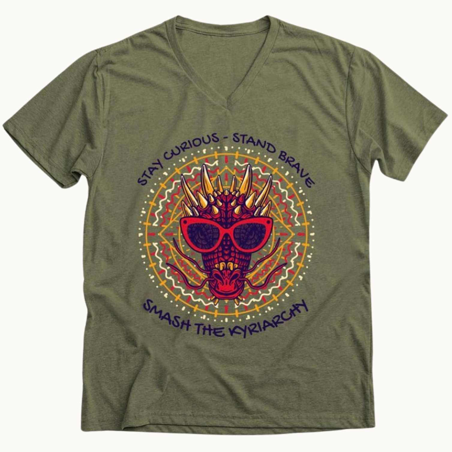green year of the dragon t-shirt. stand brave stay curious smash the kyriarchy