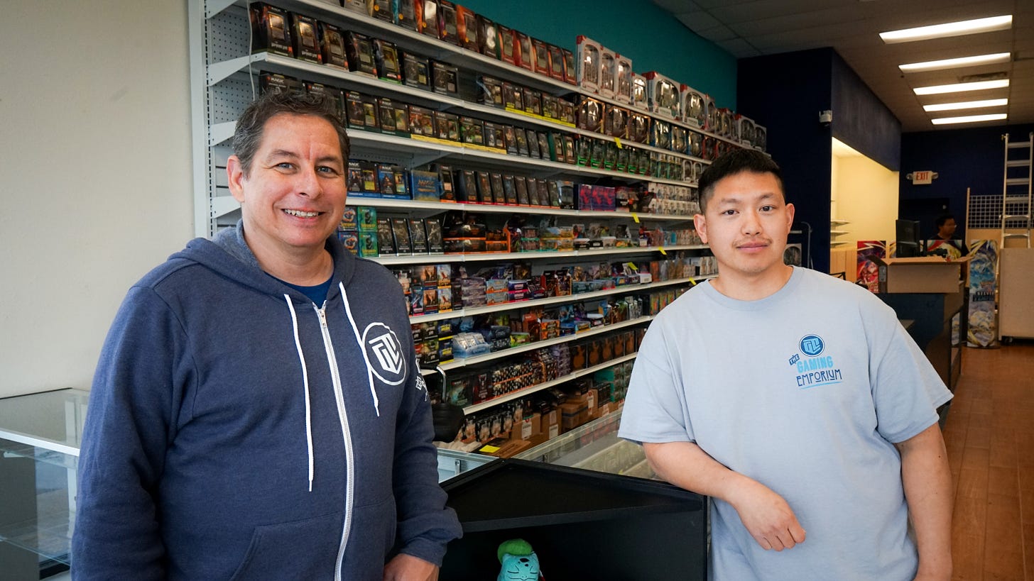 David Miller and Frank Vang, owners of The Gaming Emporium
