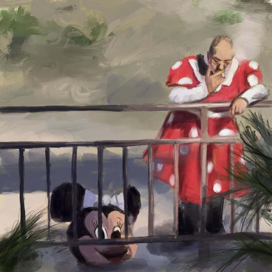 sad painting