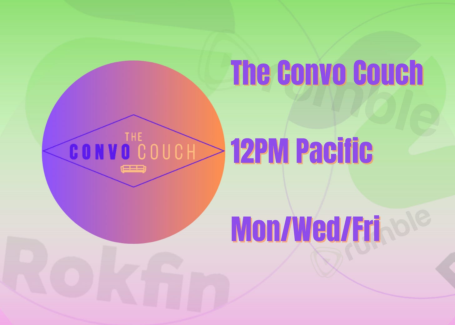 The Convo Couch Show Schedule