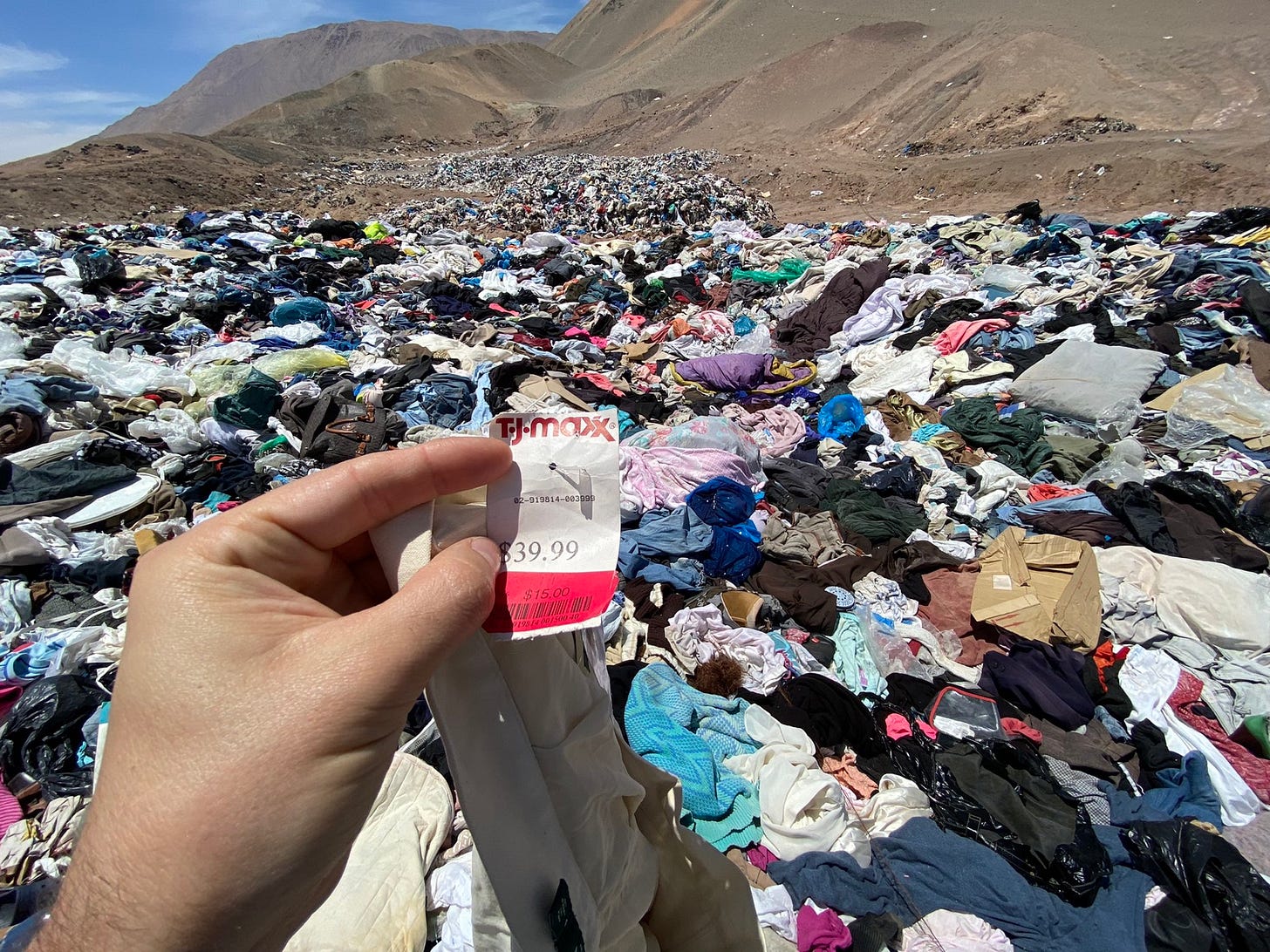Many clothing company's (like Nike for instance) would rather through  clothing they can't sell out in the garbage then donate it to people who  need clothing. Nike's reason when asked why was