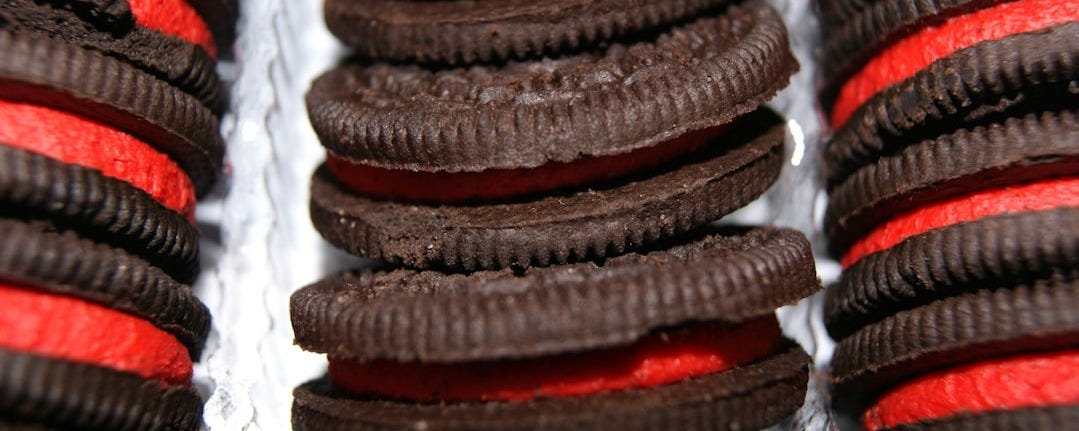 a close up of a box of cookies