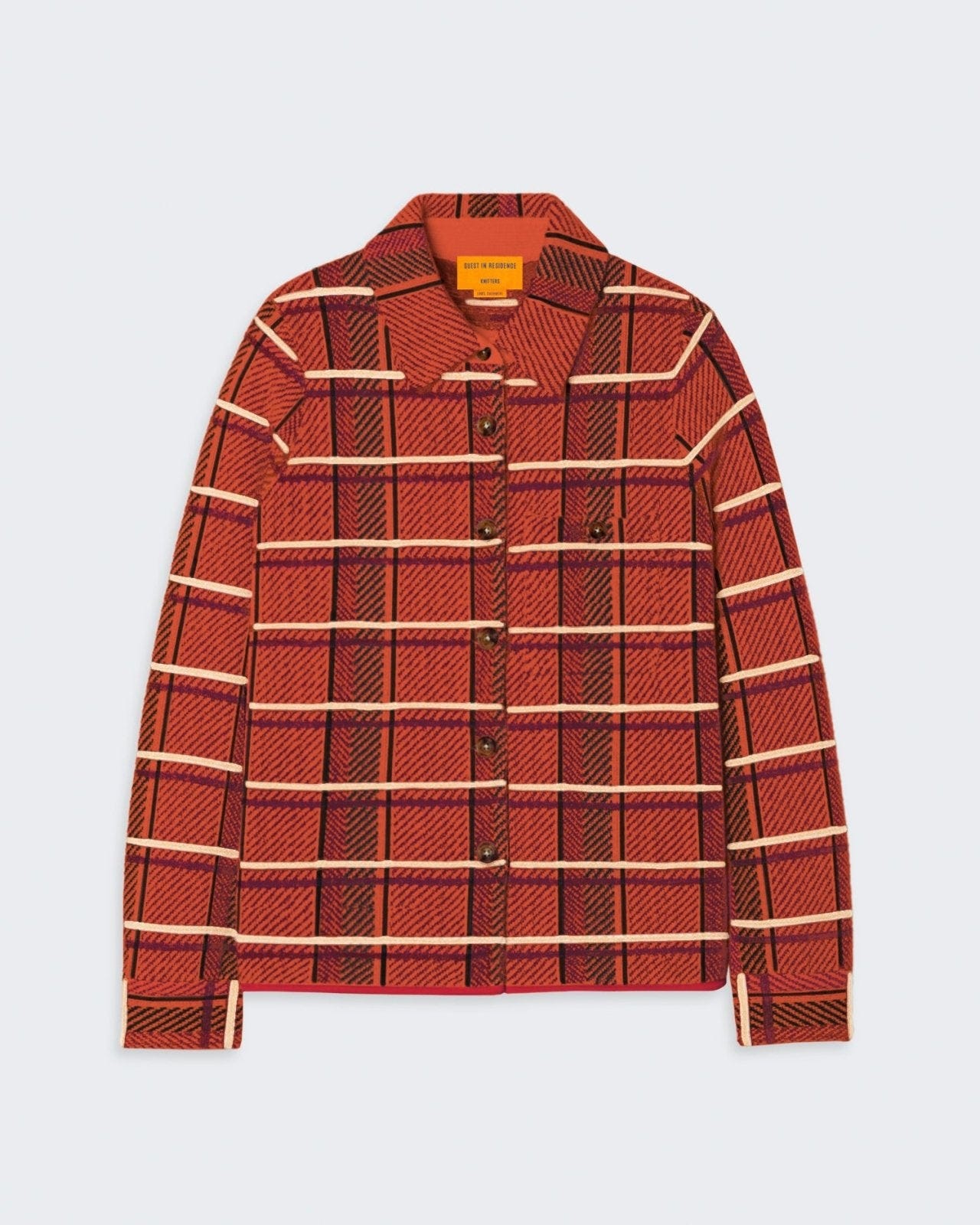 Dylan Plaid Shirt In Cashmere  - Chai Combo