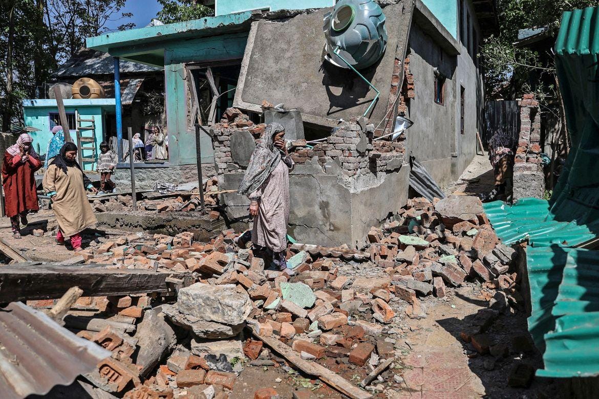 Homes destroyed in Kashmir after deadly attack sparks manhunt