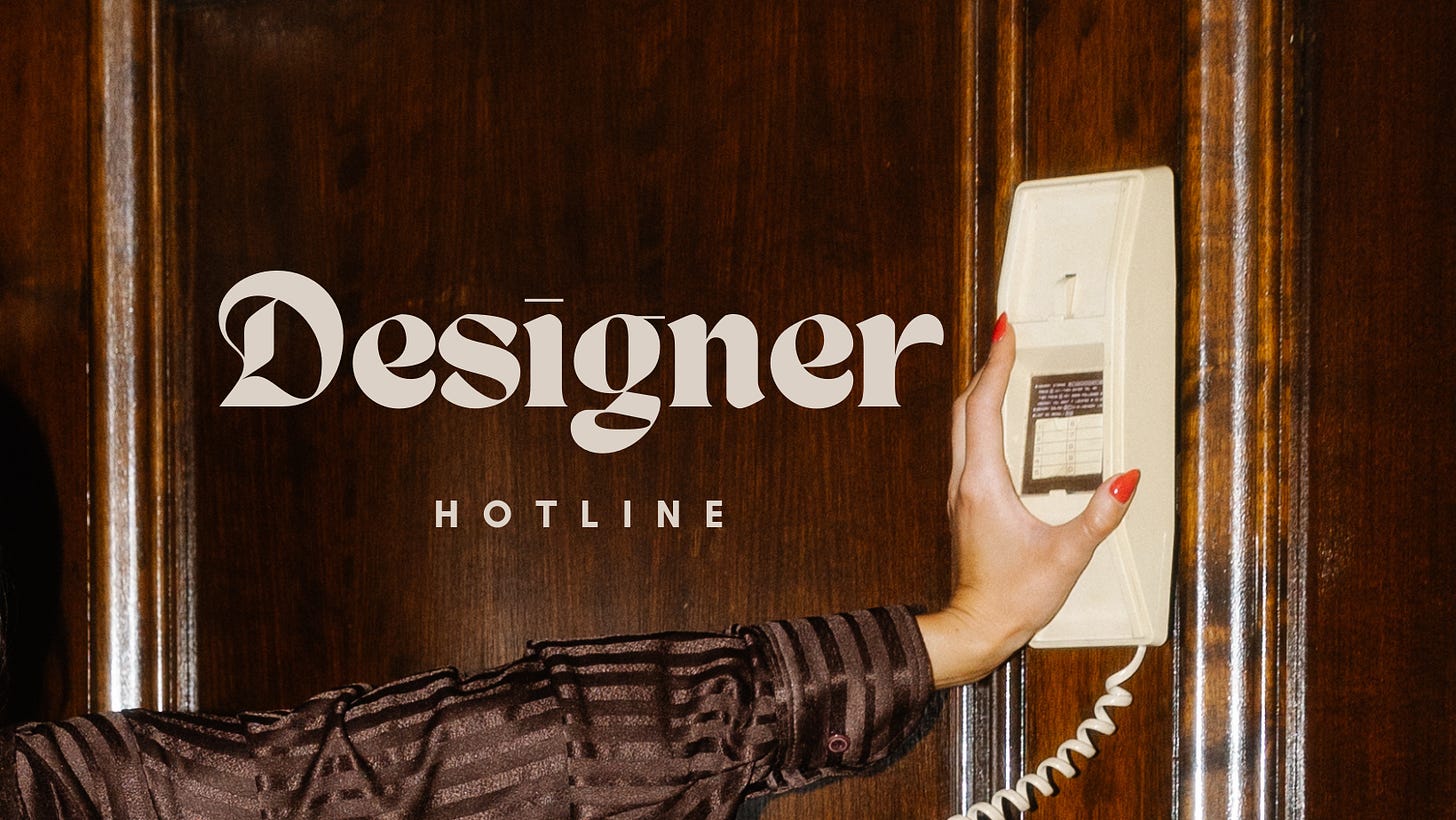 DESIGNER HOTLINE: Your premier design directory, offering personalized interior design advice, exclusive decor tips, and expert styling services for a beautifully curated home