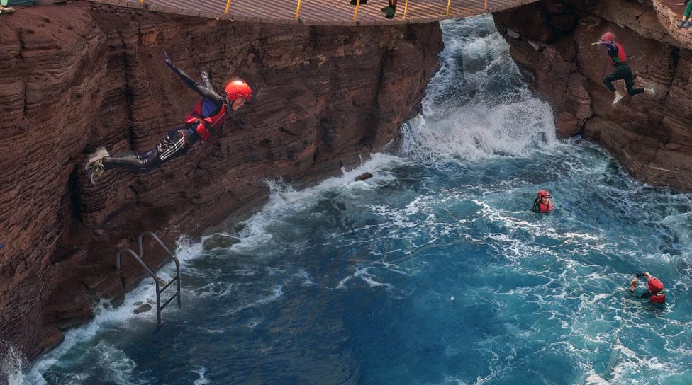 Jump Jolt cliff diving experience at AquArabia