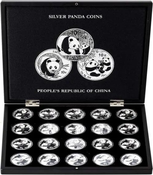 Silver Panda 1 Ounce 20 Coin Presentation Case | Chards