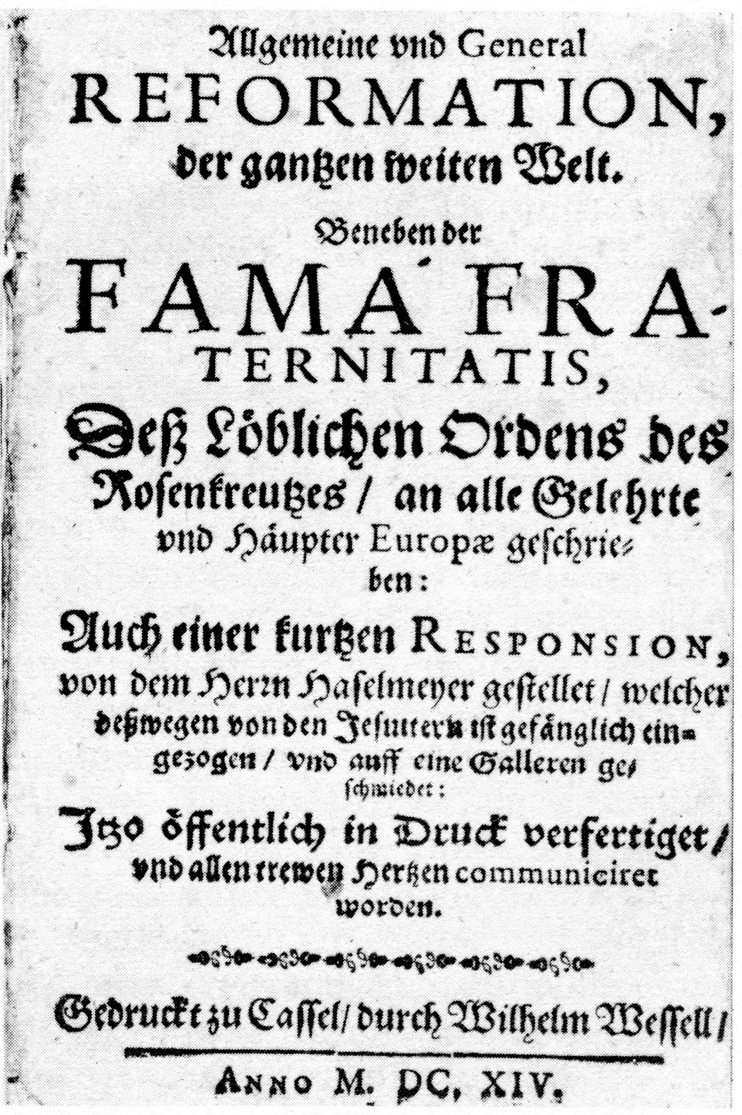 Fama Fraternitatis - Wikipedia