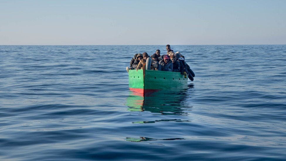 Migrant boat off Tunisia coast