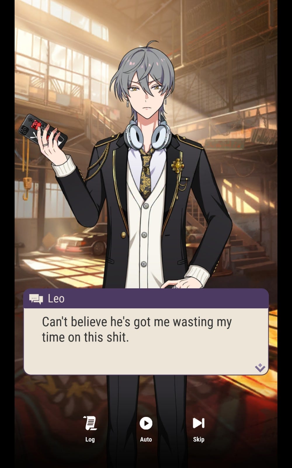 Pretty grey-haired boy looking pouty Pretty grey-haired boy looking pouty