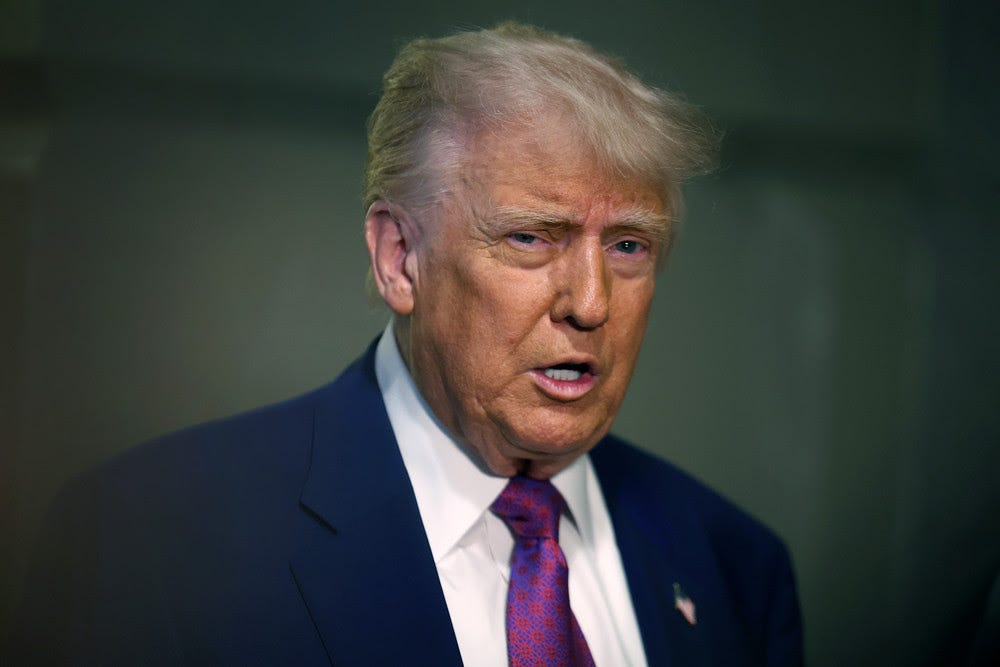 WASHINGTON, DC - MAY 20: President Donald Trump arrives for a House Republican meeting at the U.S. Capitol on May 20, 2025 in Washington, DC. Trump will join conservative House lawmakers to help push through their budget bill after it advanced through the House Budget Committee on Sunday evening. (Photo by Tasos Katopodis/Getty Images)