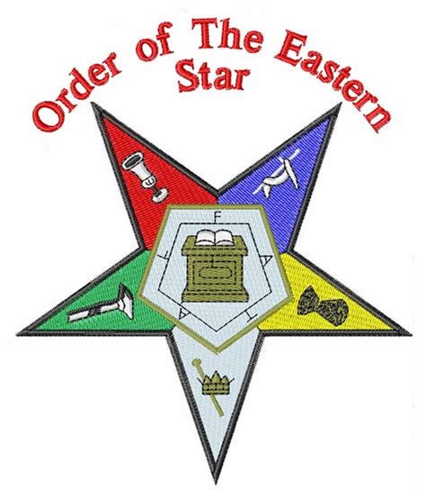 Order of Eastern Star Embroidery Design | AnnTheGran